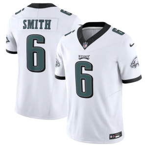 Men Philadelphia Eagles #6 DeVonta Smith White 2023 F.U.S.E. Vapor Untouchable Limited Stitched Football Jersey