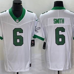 Men Philadelphia Eagles #6 DeVonta Smith White 2023 F.U.S.E. Vapor Untouchable Stitched Football Jersey