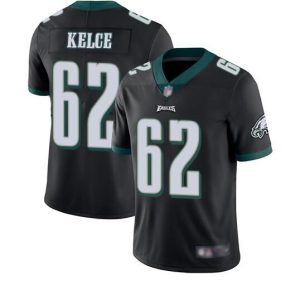 Men Philadelphia Eagles #62 Jason Kelce Black Vapor Untouchable Limited Stitched Jersey