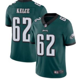 Men Philadelphia Eagles #62 Jason Kelce Green Vapor Untouchable Limited Stitched Jersey