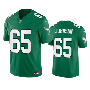 Men Philadelphia Eagles #65 Lane Johnson Green 2023 F.U.S.E. Vapor Untouchable Stitched Football Jersey