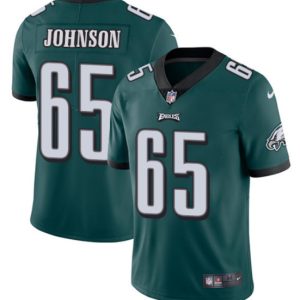 Men Philadelphia Eagles #65 Lane Johnson Green Vapor Untouchable Limited Stitched Jersey