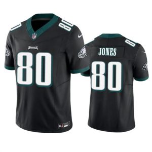 Men Philadelphia Eagles #80 Julio Jones Black 2023 F.U.S.E. Vapor Untouchable Limited Football Stitched Jersey