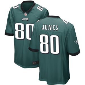 Men Philadelphia Eagles #80 Julio Jones Green 2023 Football Stitched Jersey