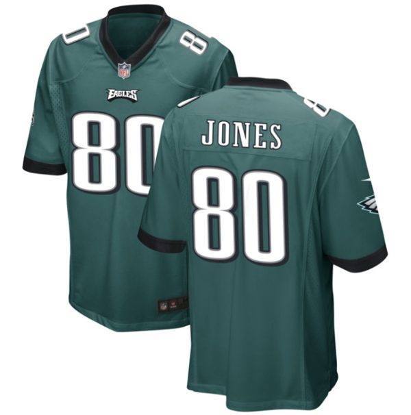 Men Philadelphia Eagles #80 Julio Jones Green 2023 Football Stitched Jersey