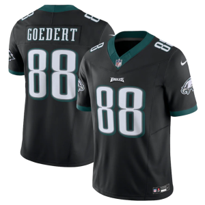 Men Philadelphia Eagles #88 Dallas Goedert Black 2023 F.U.S.E. Vapor Untouchable Limited Stitched Football Jersey