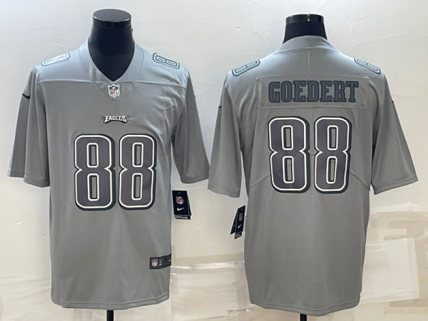 Men Philadelphia Eagles #88 Dallas Goedert Gray Atmosphere Fashion Stitched Jersey