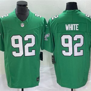 Men Philadelphia Eagles #92 Reggie White Green 2023 F.U.S.E. Vapor Untouchable Stitched Football Jersey