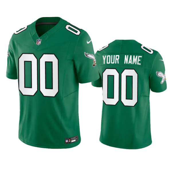 Men Philadelphia Eagles Active Player Custom Green 2023 F.U.S.E. Vapor Untouchable Stitched Football Jersey