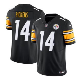 Men Pittsburgh Steelers #14 George Pickens Black 2023 F.U.S.E. Vapor Untouchable Limited Jersey