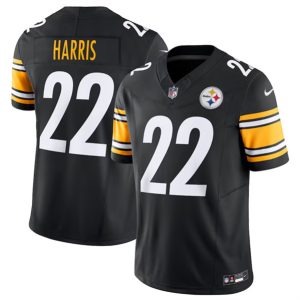 Men Pittsburgh Steelers #22 Najee Harris Black 2023 F.U.S.E. Vapor Untouchable Limited Stitched Jersey