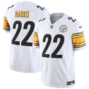 Men Pittsburgh Steelers #22 Najee Harris White 2023 F.U.S.E. Vapor Untouchable Limited Football Stitched Jersey