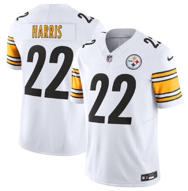 Men Pittsburgh Steelers #22 Najee Harris White 2023 F.U.S.E. Vapor Untouchable Limited Football Stitched Jersey