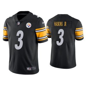 Men Pittsburgh Steelers #3 Dwayne Haskins Jr. Black Vapor Untouchable Limited Stitched Jersey