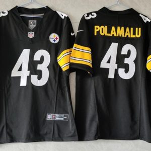 Men Pittsburgh Steelers #43 Troy Polamalu Black 2023 F.U.S.E. Vapor Untouchable Limited Jersey