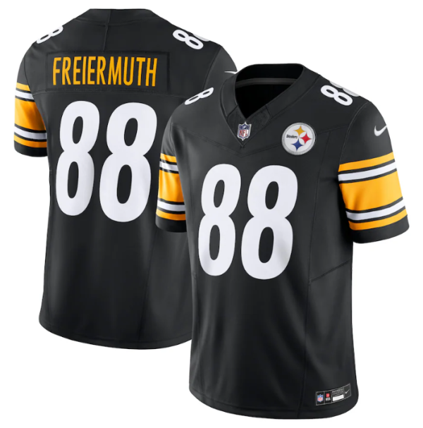 Men Pittsburgh Steelers #88 Pat Freiermuth Black 2023 F.U.S.E. Vapor Untouchable Limited Jersey