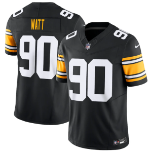 Men Pittsburgh Steelers #90 T.J. Watt Black 2023 F.U.S.E. Vapor Untouchable Limited Jersey