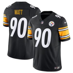 Men Pittsburgh Steelers #90 T.J. Watt Black 2023 F.U.S.E. Vapor Untouchable Limited Stitched Jersey