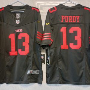 Men San Francisco 49ers #13 Brock Purdy Black 2023 F.U.S.E. Vapor Untouchable Limited Stitched Football Jersey