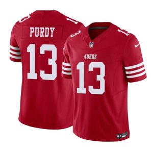 Men San Francisco 49ers #13 Brock Purdy Red 2023 F.U.S.E. Vapor Untouchable Limited Stitched Football Jersey