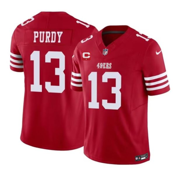 Men San Francisco 49ers #13 Brock Purdy Red 2023 F.U.S.E. With 1-Star C Patch Vapor Untouchable Limited Football Stitched Jersey