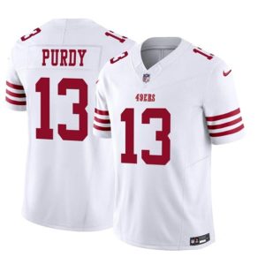 Men San Francisco 49ers #13 Brock Purdy White 2023 F.U.S.E. Vapor Untouchable Limited Stitched Football Jersey