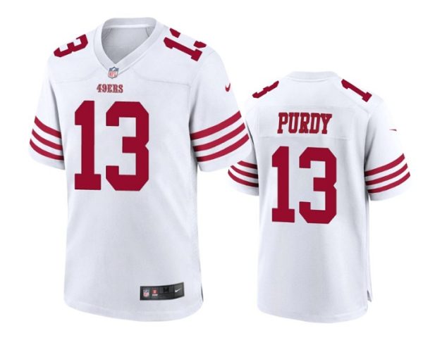 Men San Francisco 49ers #13 Brock Purdy White Stitched Game Jersey