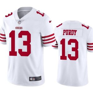 Men San Francisco 49ers #13 Brock Purdy White Vapor Untouchable Limited Stitched Football Jersey