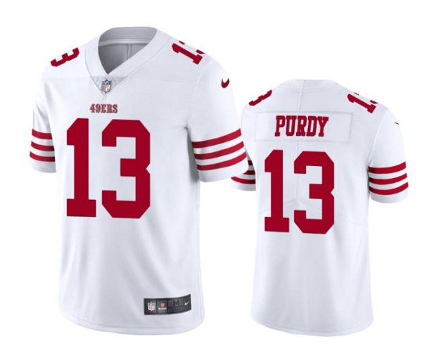 Men San Francisco 49ers #13 Brock Purdy White Vapor Untouchable Limited Stitched Football Jersey