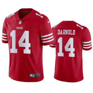 Men San Francisco 49ers #14 Sam Darnold Red Vapor Untouchable Limited Stitched Football Jersey