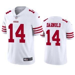 Men San Francisco 49ers #14 Sam Darnold White Vapor Untouchable Limited Stitched Football Jersey