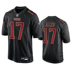 Men San Francisco 49ers #17 Brandon Allen Black Fashion Limited Football Stitched Game Jersey