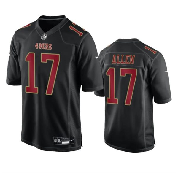 Men San Francisco 49ers #17 Brandon Allen Black Fashion Limited Football Stitched Game Jersey