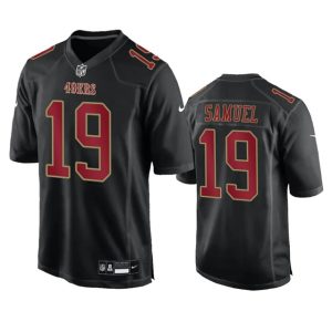 Men San Francisco 49ers #19 Deebo Samuel Black Fashion Limited Football Stitched Game Jersey