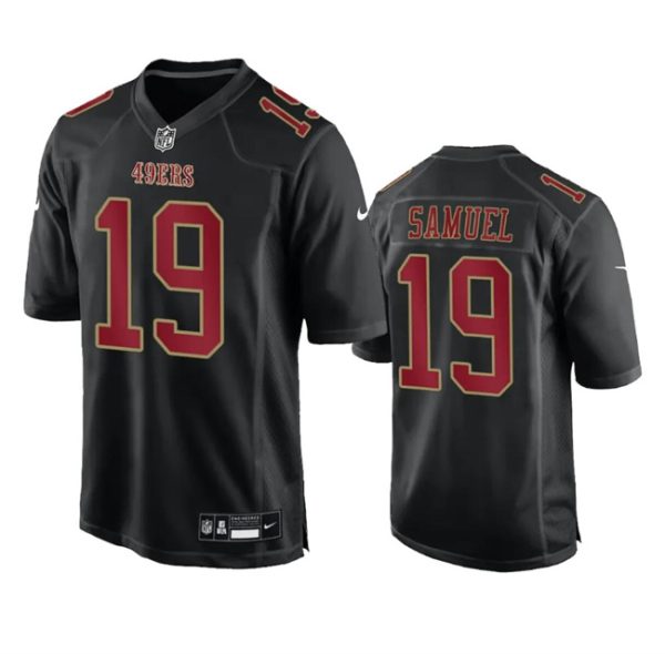 Men San Francisco 49ers #19 Deebo Samuel Black Fashion Limited Football Stitched Game Jersey