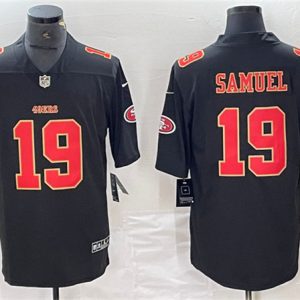 Men San Francisco 49ers #19 Deebo Samuel Black Vapor Untouchable Limited Football Stitched Jersey