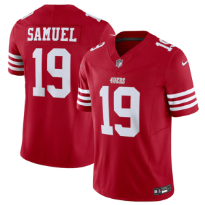 Men San Francisco 49ers #19 Deebo Samuel Red 2023 F.U.S.E. Vapor Untouchable Limited Stitched Football Jersey