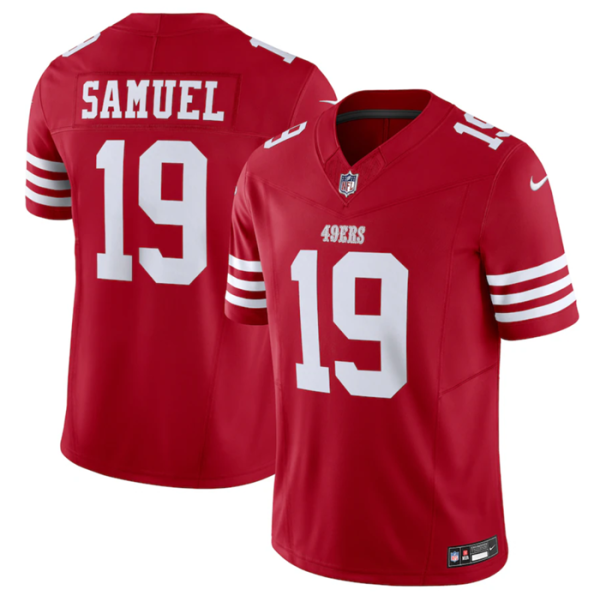 Men San Francisco 49ers #19 Deebo Samuel Red 2023 F.U.S.E. Vapor Untouchable Limited Stitched Football Jersey