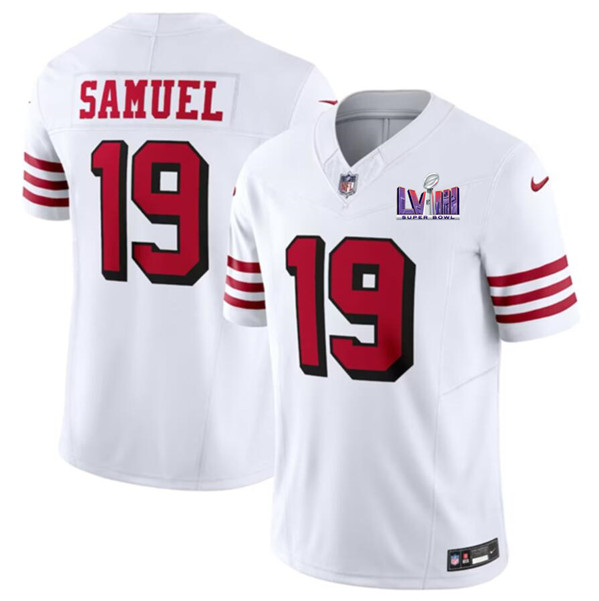 Men San Francisco 49ers #19 Deebo Samuel White 2023 F.U.S.E. NFC West ...