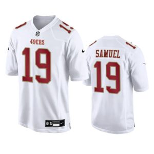 Men San Francisco 49ers #19 Deebo Samuel White Fashion Limited Football Stitched Game Jersey