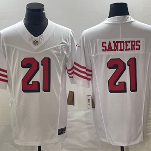 Men San Francisco 49ers #21 Deion Sanders White 2023 F.U.S.E. Vapor Untouchable Limited Stitched Football Jersey