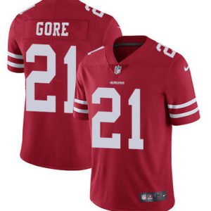 Men San Francisco 49ers #21 Frank Gore Red Vapor Untouchable Limited Stitched Jersey