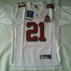 Men San Francisco 49ers #21 Frank Gore White 60th Anniversary Limited Football Stitched Jersey