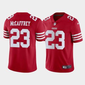 Men San Francisco 49ers #23 Christian McCaffrey Red 2022 Vapor Untouchable Stitched Jersey