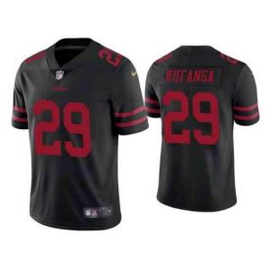 Men San Francisco 49ers #29 Talanoa Hufanga Black Vapor Untouchable Stitched Football Jersey