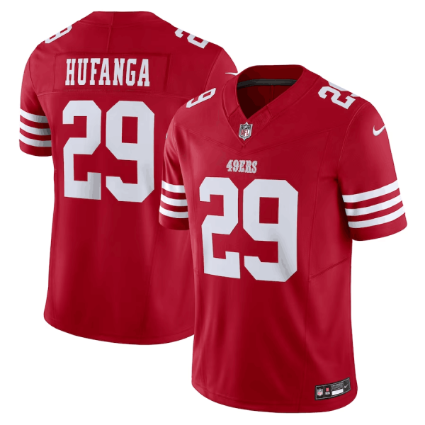 Men San Francisco 49ers #29 Talanoa Hufanga Red 2023 F.U.S.E. Vapor Untouchable Limited Stitched Football Jersey