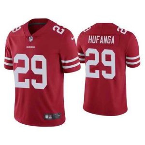 Men San Francisco 49ers #29 Talanoa Hufanga Red Vapor Untouchable Stitched Football Jersey