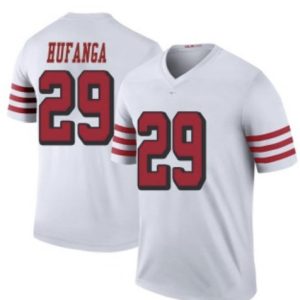 Men San Francisco 49ers #29 Talanoa Hufanga White Stitched Football Jersey