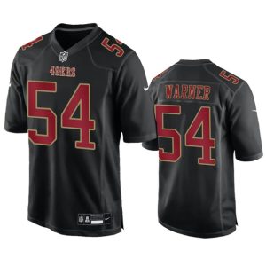 Men San Francisco 49ers #54 Fred Warner Black Fashion Limited Football Stitched Game Jersey