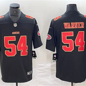 Men San Francisco 49ers #54 Fred Warner Black Vapor Untouchable Limited Football Stitched Jersey